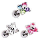 Flower CZ Cartilage Earring by Fashion Hut Jewelry