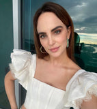 Emerald Large Eternity Hoop by Short & Suite