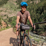 Handlebar Bag - Charcoal & Blue Burrito by HandleStash