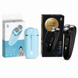Pursonic His & Her Shavers – Men’s Rechargeable Electric Shaver & Women’s Painless Facial Shaver