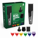 Rechargeable Men's Grooming Set - Complete Hair, Beard, Nose, and Ear Grooming Kit