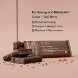 Organic Protein Bars (32 Pack Assorted) by TUSOL Wellness