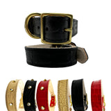 Croc Leather Dog Collar by Bonne et Filou
