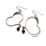 Copper Butterfly Wing Child Abuse Survivor Earrings by Alexa Martha Designs