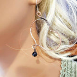 Copper Butterfly Wing Child Abuse Survivor Earrings by Alexa Martha Designs