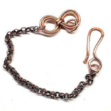Copper Double Infinity Chain Bracelet by Alexa Martha Designs