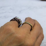 Copper Multi Wire Wrapped Super Sparkly Bling Ring by Alexa Martha Designs