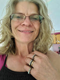 Copper Multi Wire Wrapped Super Sparkly Bling Ring by Alexa Martha Designs