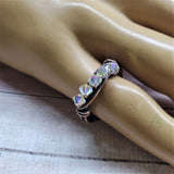 Copper Multi Wire Wrapped Super Sparkly Bling Ring by Alexa Martha Designs