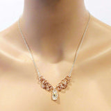 Copper Wire Sculpted Angel in Flight Necklace by Alexa Martha Designs
