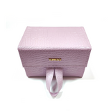 Lilac Faux Croco Travel Case by TopFoxx