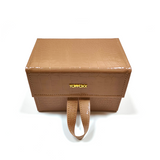 Nude Faux Croco Travel Case by TopFoxx