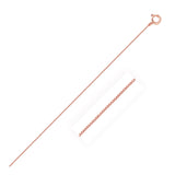 14k Rose Gold Classic Box Chain (0.45 mm)