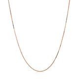 14k Rose Gold Classic Box Chain (0.45 mm)