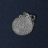 14k White Gold Oval Cable Link Chain (1.20 mm)