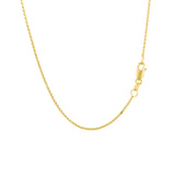 14k Yellow Gold Diamond Cut Rolo Chain (1.10 mm)