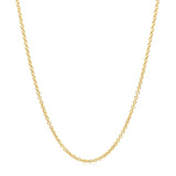 14k Yellow Gold Round Cable Link Chain (1.5 mm)