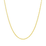 14k Yellow Gold Oval Cable Link Chain (1.50 mm)
