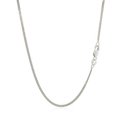 10k White Gold Gourmette Chain  (1.40 mm)