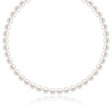 14k Yellow Gold Necklace with White Freshwater Cultured Pearls (6.0mm to 6.5mm)