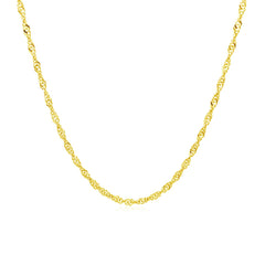 10k Yellow Gold Singapore Chain (1.50 mm)