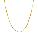 18k Yellow Gold Bead Chain 1.5mm (1.50 mm)