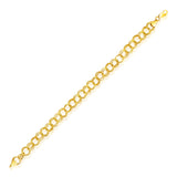 14k Yellow Gold Lite Charm Bracelet (8.00 mm)