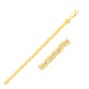 14k Yellow Gold Braided Bracelet  (3.50 mm)