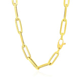 14K Yellow Gold Wide Paperclip Chain (6.10 mm)