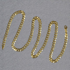 10k Yellow Gold Curb Chain (4.70 mm)