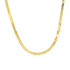 14k Yellow Gold Super Flex Herringbone Chain (2.80 mm)