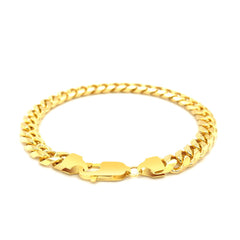 14k Yellow Gold Solid Miami Cuban Bracelet (7.20 mm)