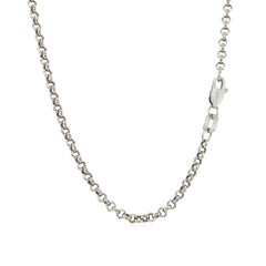 10k White Gold Rolo Chain (2.40 mm)