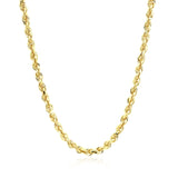 10k Yellow Gold Solid Diamond Cut Rope Chain (3.50 mm)