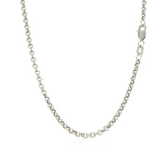 14k White Gold Rolo Chain (2.50 mm)