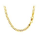 14k Yellow Gold Solid Curb Chain (2.60 mm)