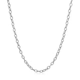 14k White Gold Pendant Chain with Textured Links (2.30 mm)