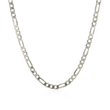14k White Gold Solid Figaro Chain (3.00 mm)