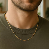 14k Yellow Gold Round Snake Chain (0.70 mm)