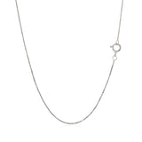14k White Gold Classic Box Chain (0.45 mm)