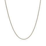 18k White Gold Round Wheat Chain (1.20 mm)