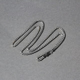 14k White Gold Round Wheat Chain (2.1 mm)
