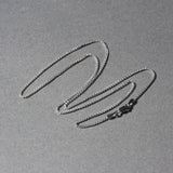 18k White Gold Round Wheat Chain (1.40 mm)