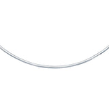 14k White Gold Chain in a Classic Omega (3.00 mm)