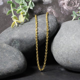 14k Yellow Gold Diamond Cut Cable Link Chain (2.90 mm)