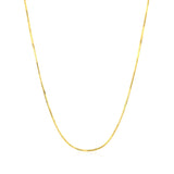 14k Yellow Gold Octagonal Shiny Snake Chain (0.85 mm)