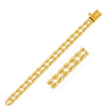 14k Yellow Gold Dual Row Rope Bracelet  (4.80 mm)