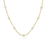 14k Yellow Gold CZ By the Yard Long Links