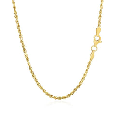 10k Yellow Gold Solid Diamond Cut Rope Chain (2.00 mm)