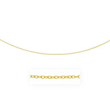 14k Yellow Gold Pendant Chain with Textured Links (2.50 mm)